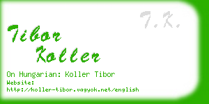 tibor koller business card